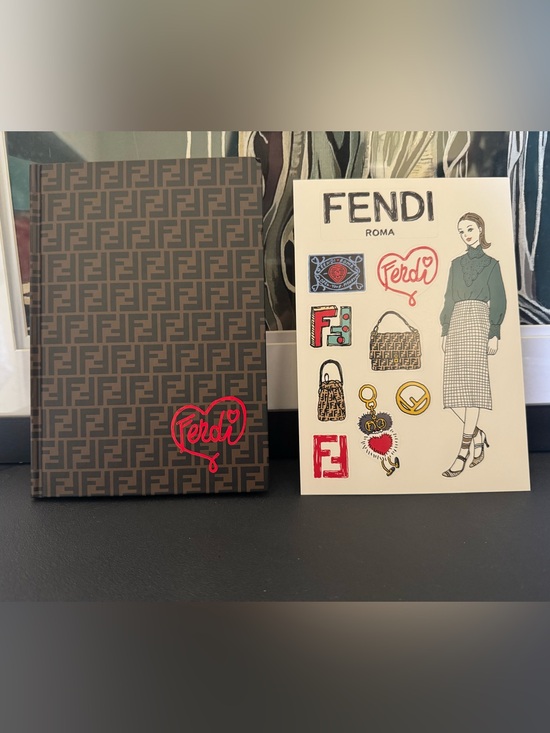 Fendi Other - Fendi Notebook & Sticker Set